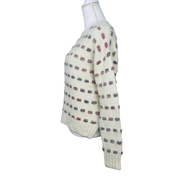 Moth by Anthropologie Metallic Check Sweater Size XS - Picture 11 of 14